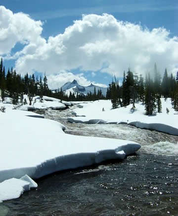 The Tuolumne River slowly emerges from winter NPS photo: 