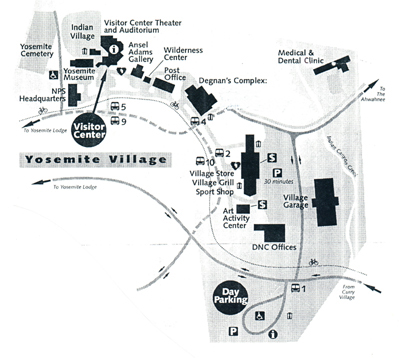 Yosemite village map 400 pxls courtesy of NPS: 