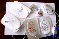 adult pediatric AED pads: three sets of defibrillator pads