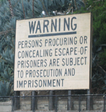 Alcatraz warning sign by Gong Chen: 
