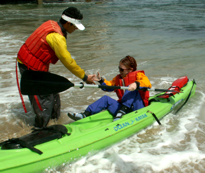 helping hand on return to shore 2007: 
