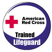 Red Cross official lifeguarding patch: 