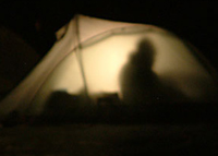 tent at night Colin Underwood: 