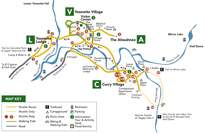 map of Yosemite valley – Mary Donahue