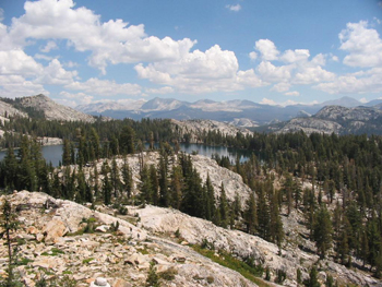 view down to May Lake from Mt hoffman by Manny Respicio: 