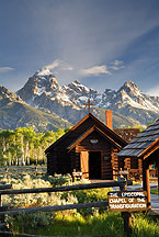 chapel of the transfiguration by Ron Niebrugge: chapel of the transfiguration in Grnd teton park, with the Teton mountains in the background used with permission from the photographer Ron Niebrugge