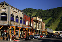 jackson, wyoming by Ron Niebrugge: a street scene of jackson, wyoming, used with permission from the photographer Ron Niebrugge