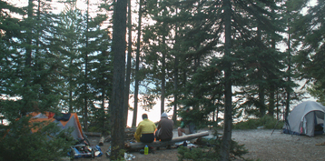 2007 leigh lake campfire: 