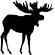 55 pxl moose silhouette: moose silhouette