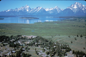aerial photo of Jackson Lake Lodge: 