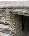 cunningham cabin roof detail: 