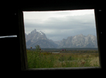 Cunningham cabin view out window: 