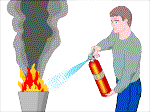 fire extinguisher: 