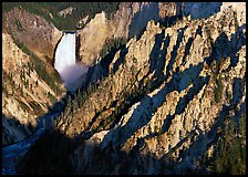 Falls of the Yellowstone River early morning by Quang-Tuan Luong: 