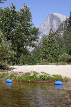 Half Dome and river bouys: 