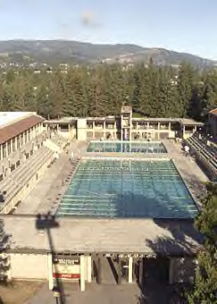 aerial photo of pool: aerial photo of De Anza pool