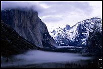QT Luong valley from tunnel view winter fog: 