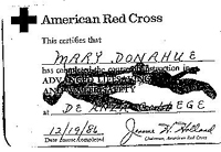 Red Cross lifeguard card 1986: 