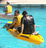 Troy seated in kayak: 