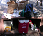 campsite food bear box: 