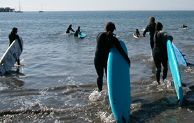 carrying boards out: 