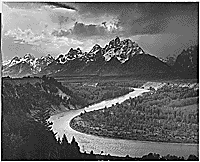 from National Archive Ansel Adams Tetons from Snake River: 