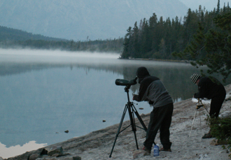 morning photos leigh lake sept 2007 Chris Throm and Alan Ahlstrand: 