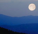 nps photo full moon and hills 120 pixels: full moon and three rows of hills