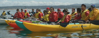 ocean kayak group on water 2006: 