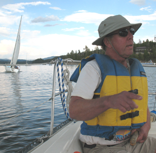 sailing 2009 tetons trip pointing: sailing, 2009 tetons trip, commanding a wayward crew