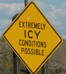 sign extremely icy conditions: 