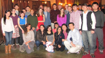snow camp brunch group photo 2015 210 pixels: people after the Ahwahnee brunch