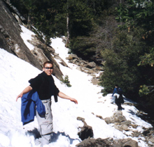 snow-covered trail: 