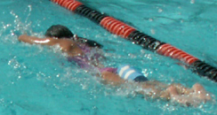 swimmer with pull buoy: 