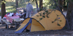 tent with full rainfly breakfast: 