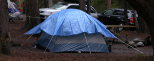 tent with pre-made tarp rainfly: 