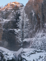 upper yosemite fall and snow cone after storm 2008: 