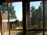 view from window Colter bay cabin: 