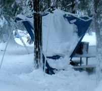 yosemite snow camp 2008 collapsed dine canopy: 