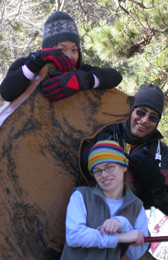 Alice, Deepak, Shannon and bear: 