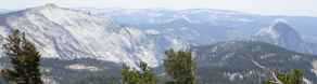 Clouds Rest and Half Dome from Mt Hoffman: 