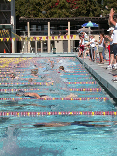 De Anza kids triathlon start: 