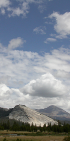 Lembert Dome and clouds: 