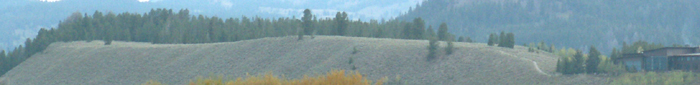 Lunch tree hill and JLL main building from teton park road south of JL junction: 