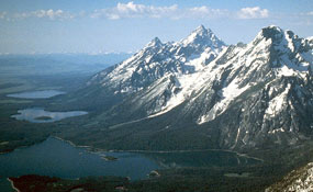 NPS photo Jenny Leigh and part of Jackson lake: 