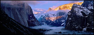 Quang-Tuan Luong winter sunset Yosemite Valley: photo by Quang-Tuan Luong winter sunset Yosemite Valley with some of the peaks in bright light