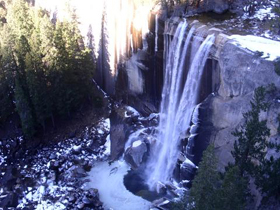 Vernal Fall from Clark Point, winter by Sudharsan Sripadham: 