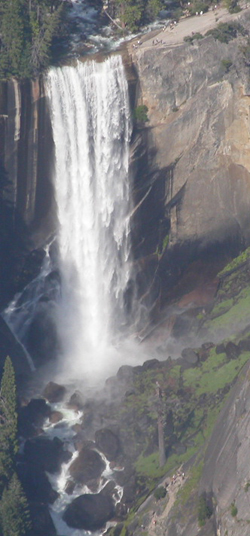 Vernal Fall from Washburn Point: 