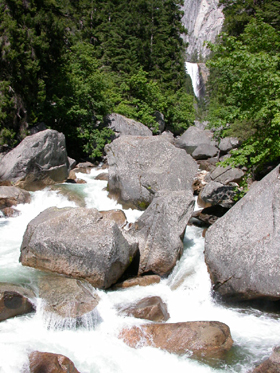 Vernal Fall from bridge: 