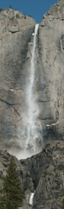 Yosemite falls 300 pixels tall winter: Yosemite falls in winter